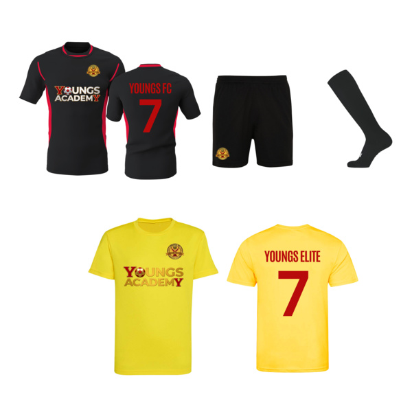 Youngs FC Player Bundle (Elite and Away) Kit Adult Thumbnail
