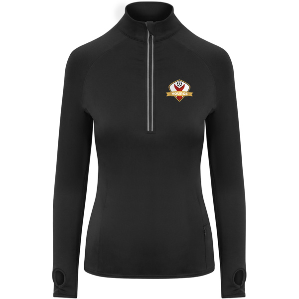 Youngs Football - Cool-Flex Girlie Half Zip Top Thumbnail